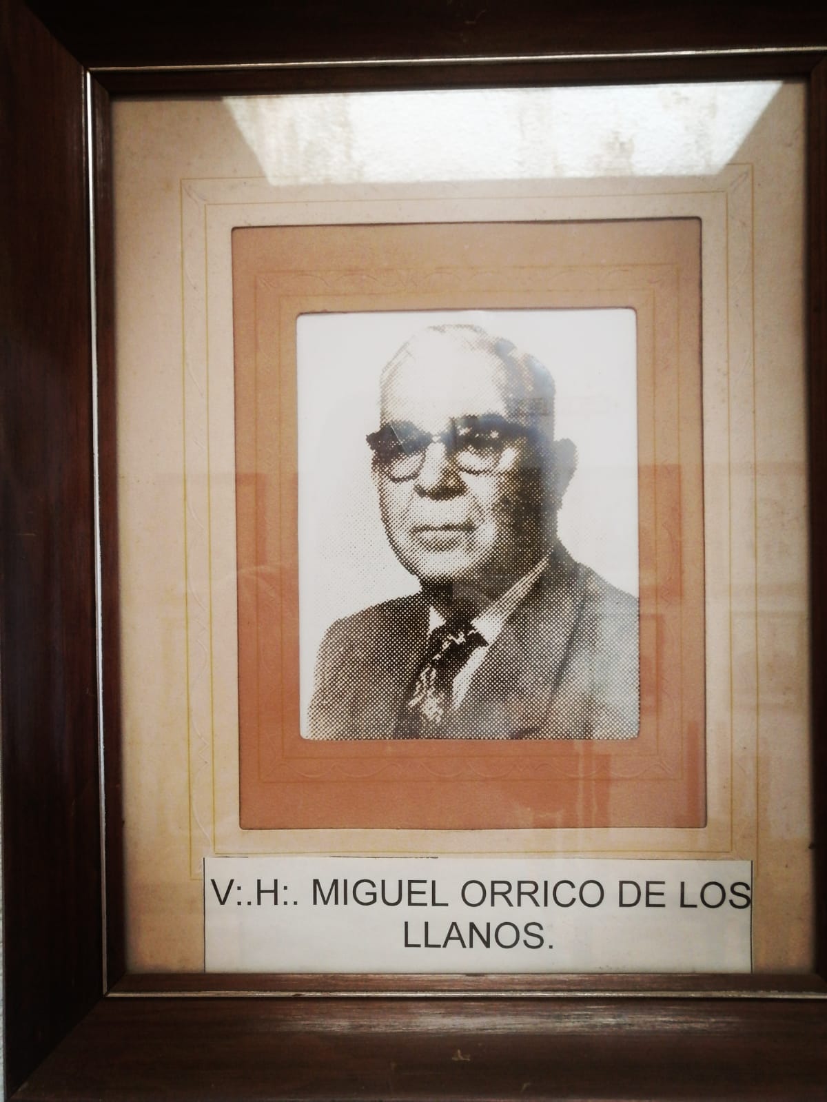 V:.H:. Miguel Orrico de los Llanos - Gobernador interino (23 de marzo de 1955 - 31 de diciembre de 1958)