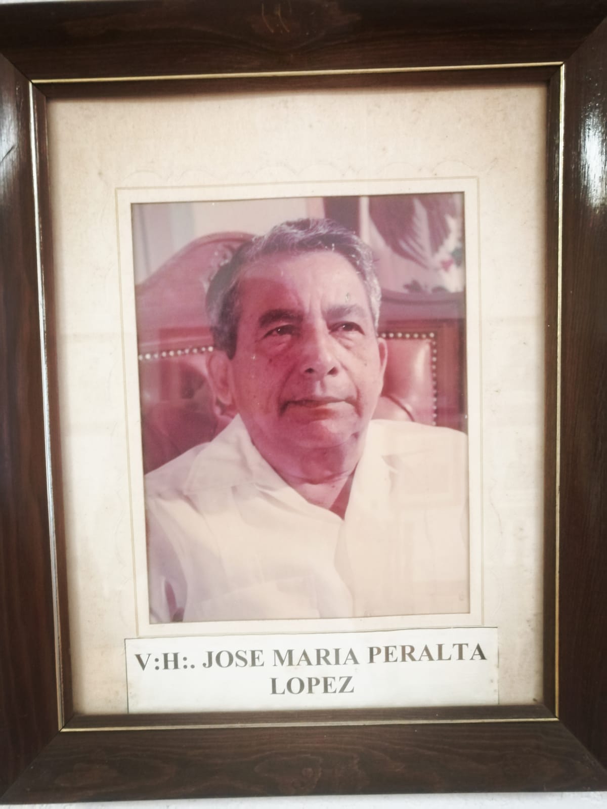 V:.H:.José María Peralta López - Gobernador Sustituto (14 de diciembre de 1987 - 31 de diciembre de 1988)